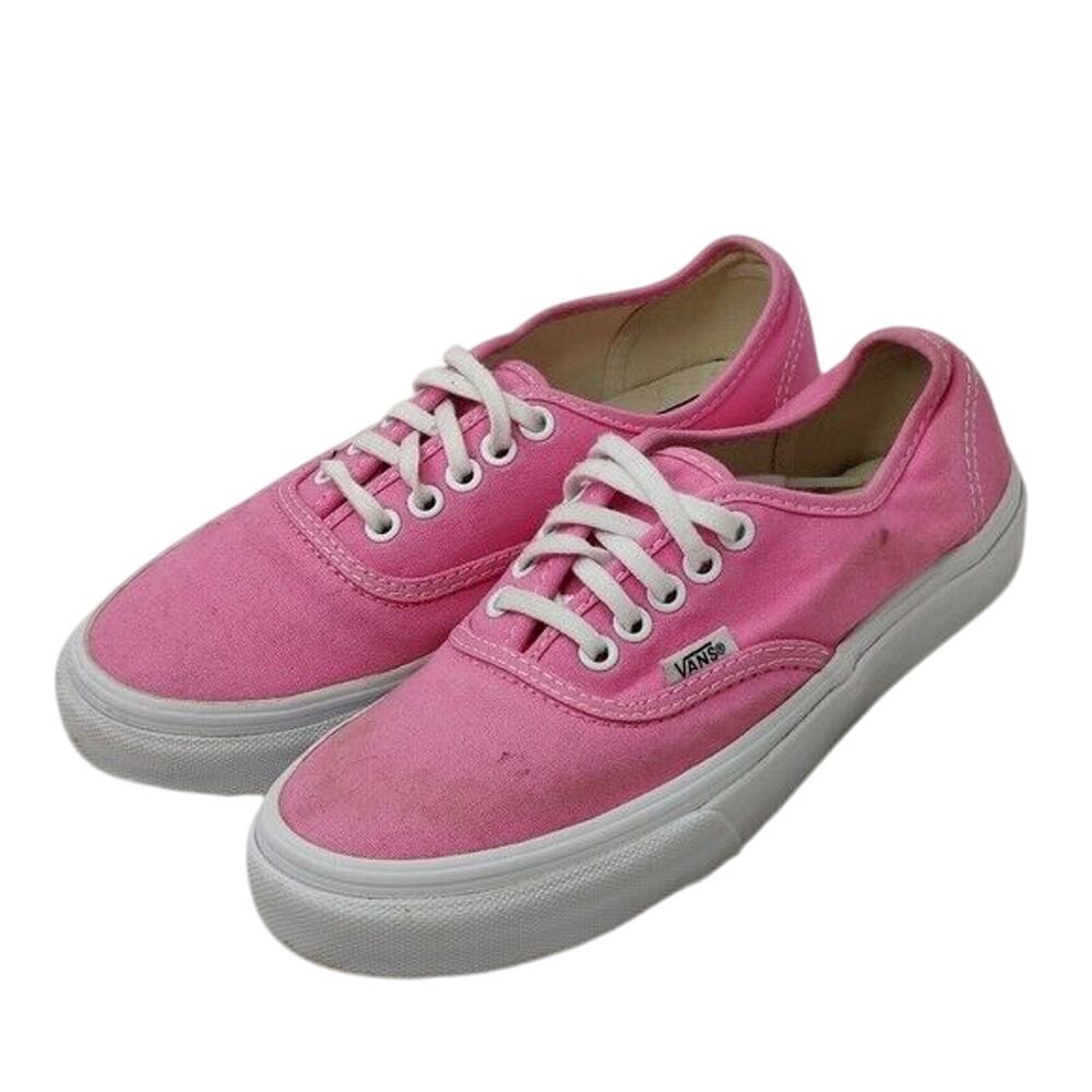 Pink canvas Vans sz 5